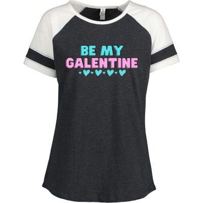 Be My Galentine Valentine's Day Gift Enza Ladies Jersey Colorblock Tee