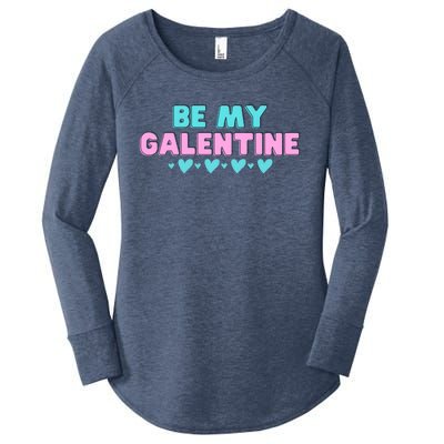 Be My Galentine Valentine's Day Gift Women's Perfect Tri Tunic Long Sleeve Shirt