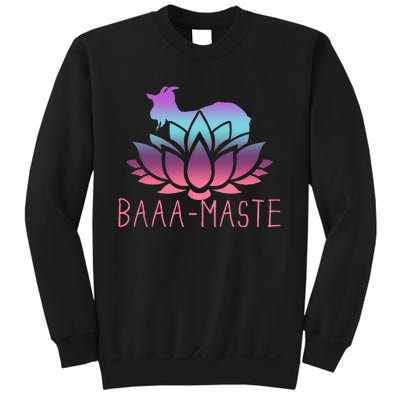 Baaa Maste Goat Yoga Namaste Spiritual Meditation Om Nayah Sweatshirt