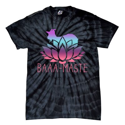 Baaa Maste Goat Yoga Namaste Spiritual Meditation Om Nayah Tie-Dye T-Shirt