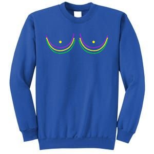 Boob Mardi Gras 2024 Funny Beads Boobs Sweatshirt