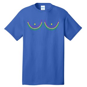 Boob Mardi Gras 2024 Funny Beads Boobs Tall T-Shirt