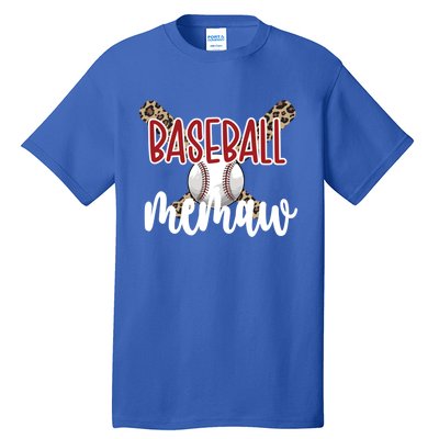 Baseball Memaw Grandma Baseball Player Memaw Gift Tall T-Shirt