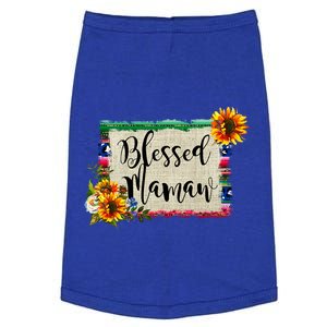 Blessed Mamaw Grandmother Floral Gift Doggie Tank