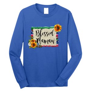 Blessed Mamaw Grandmother Floral Gift Long Sleeve Shirt