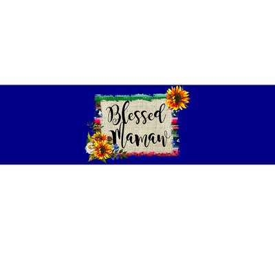 Blessed Mamaw Grandmother Floral Gift Bumper Sticker