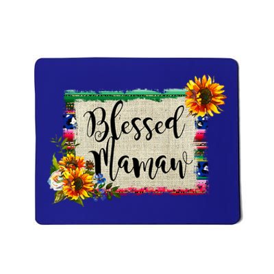 Blessed Mamaw Grandmother Floral Gift Mousepad