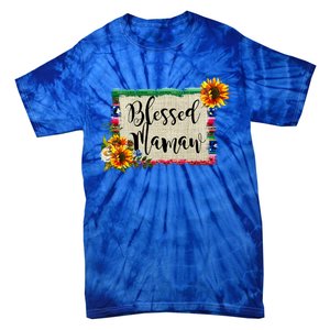 Blessed Mamaw Grandmother Floral Gift Tie-Dye T-Shirt