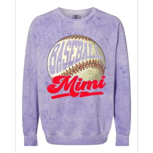 Baseball Mimi Game Day Baseball Lover Mothers Day Gift Colorblast Crewneck Sweatshirt