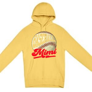 Baseball Mimi Game Day Baseball Lover Mothers Day Gift Premium Pullover Hoodie