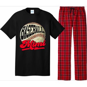 Baseball Mimi Game Day Baseball Lover Mothers Day Gift Pajama Set