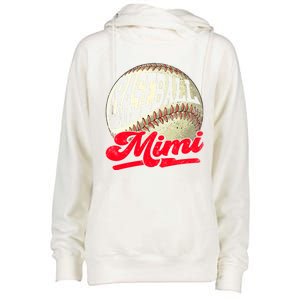 Baseball Mimi Game Day Baseball Lover Mothers Day Gift Womens Funnel Neck Pullover Hood