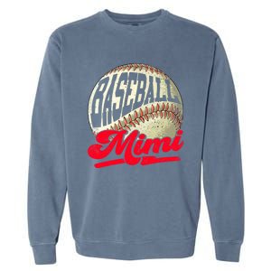 Baseball Mimi Game Day Baseball Lover Mothers Day Gift Garment-Dyed Sweatshirt