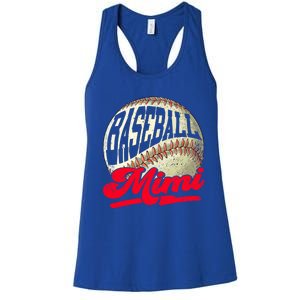 Baseball Mimi Game Day Baseball Lover Mothers Day Gift Women's Racerback Tank