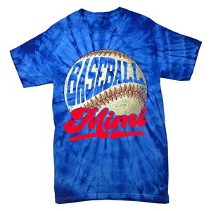 Baseball Mimi Game Day Baseball Lover Mothers Day Gift Tie-Dye T-Shirt