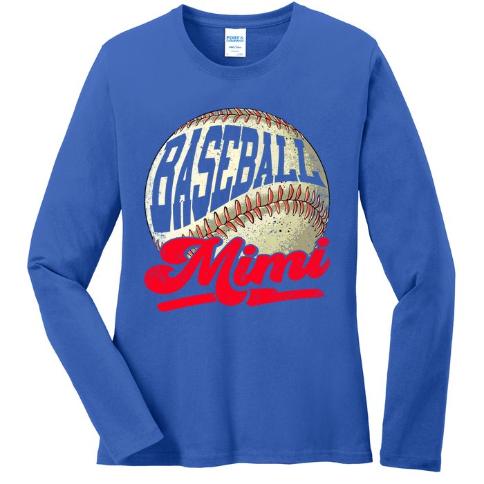 Baseball Mimi Game Day Baseball Lover Mothers Day Gift Ladies Long Sleeve Shirt