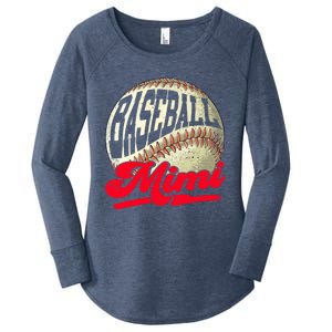 Baseball Mimi Game Day Baseball Lover Mothers Day Gift Women's Perfect Tri Tunic Long Sleeve Shirt