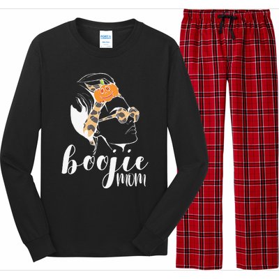 Boojie Mom Halloween Costume Mom Pumpkin Mommy Long Sleeve Pajama Set