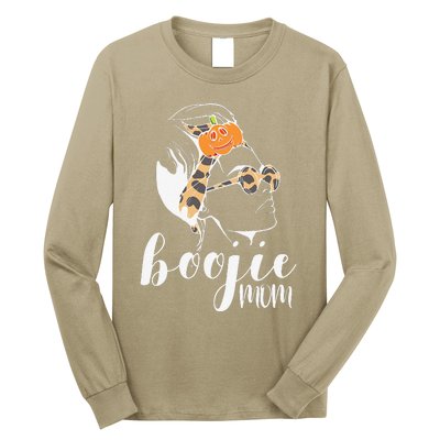 Boojie Mom Halloween Costume Mom Pumpkin Mommy Long Sleeve Shirt