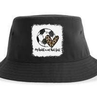 Bleached My Heart Is On That Field Soccer Mom Leopard Sustainable Bucket Hat