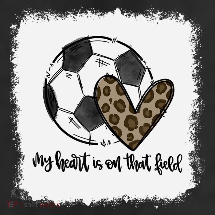 Bleached My Heart Is On That Field Soccer Mom Leopard Beanie
