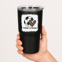 Bleached My Heart Is On That Field Soccer Mom Leopard Tumbler