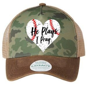 Baseball Mom He Plays I Pray Jersey Baseball Favorite Player Legacy Tie Dye Trucker Hat