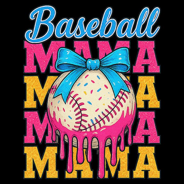 Baseball Mama Home Plate Ice Cream Drip With Sprinkles Drip 16 in Basic Backpack