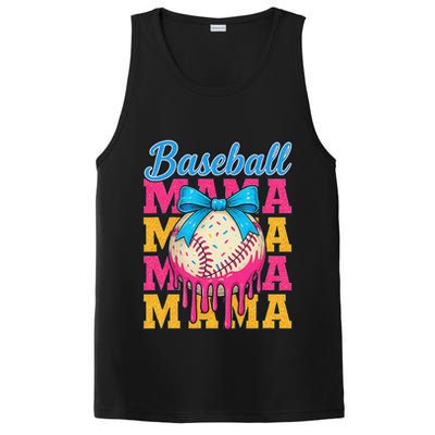Baseball Mama Home Plate Ice Cream Drip With Sprinkles Drip PosiCharge Competitor Tank