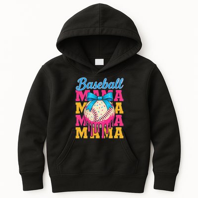 Baseball Mama Home Plate Ice Cream Drip With Sprinkles Drip Kids Hoodie
