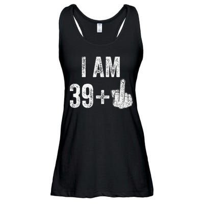 Birthday Male Him Fun 40 Funny 40th Birthday Ladies Essential Flowy Tank