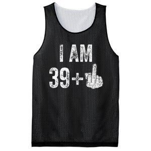 Birthday Male Him Fun 40 Funny 40th Birthday Mesh Reversible Basketball Jersey Tank