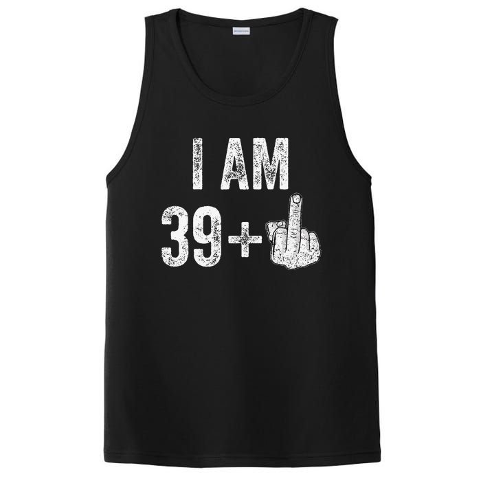 Birthday Male Him Fun 40 Funny 40th Birthday PosiCharge Competitor Tank