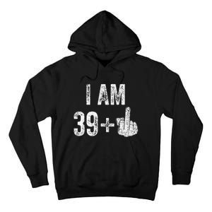 Birthday Male Him Fun 40 Funny 40th Birthday Tall Hoodie