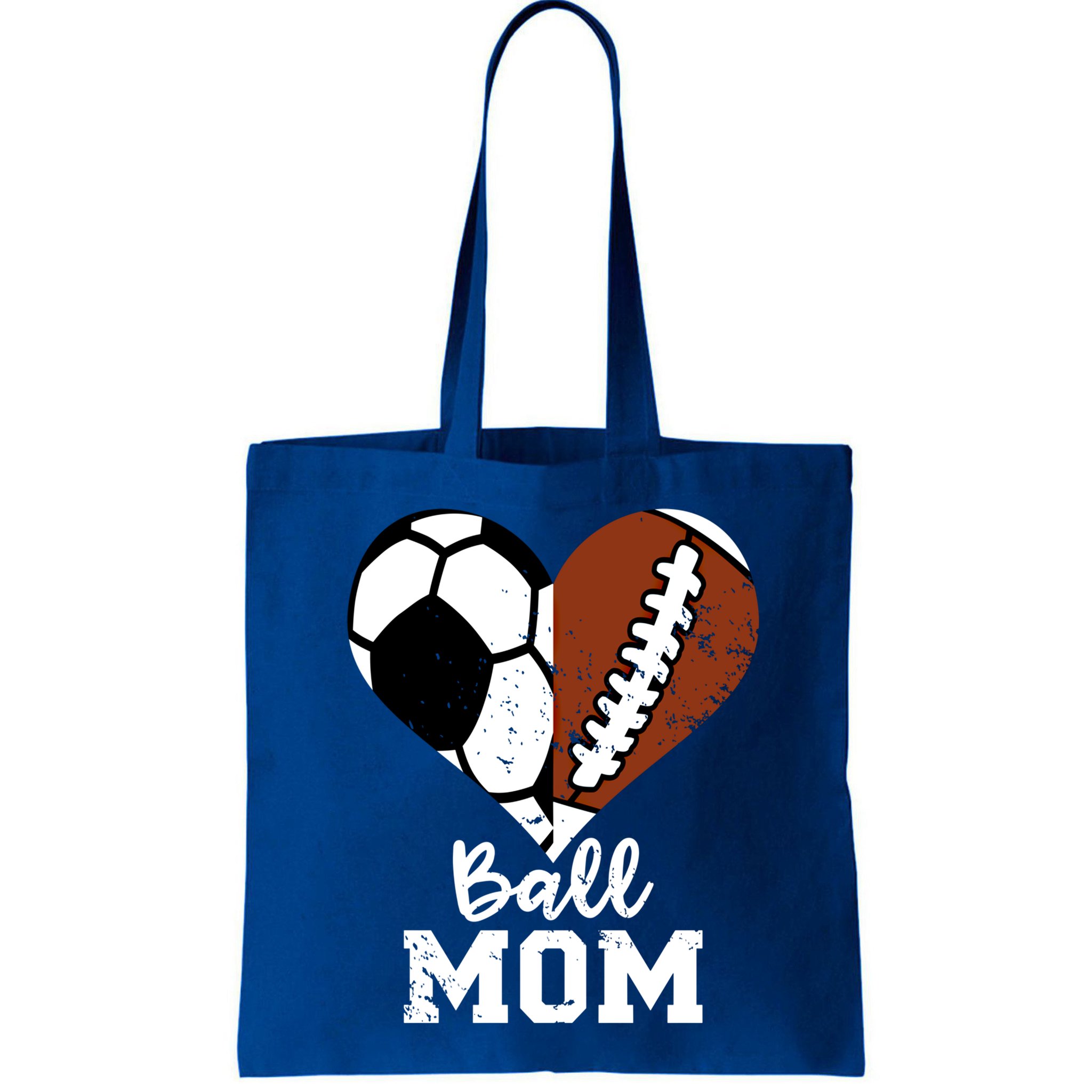 Ball Mom Heart Funny Football Soccer Mom Cute Gift Bag
