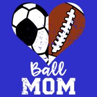 Ball Mom Heart Funny Football Soccer Mom Cute Gift Visor