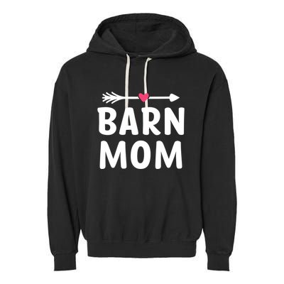 Barn Mom Horse Riding Barnyard Animals Mothers Day Gift Garment-Dyed Fleece Hoodie