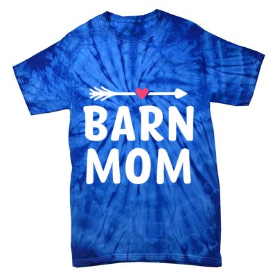 Barn Mom Horse Riding Barnyard Animals Mothers Day Gift Tie-Dye T-Shirt