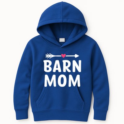 Barn Mom Horse Riding Barnyard Animals Mothers Day Gift Kids Hoodie