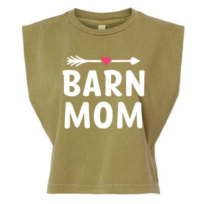 Barn Mom Horse Riding Barnyard Animals Mothers Day Gift Garment-Dyed Women's Muscle Tee