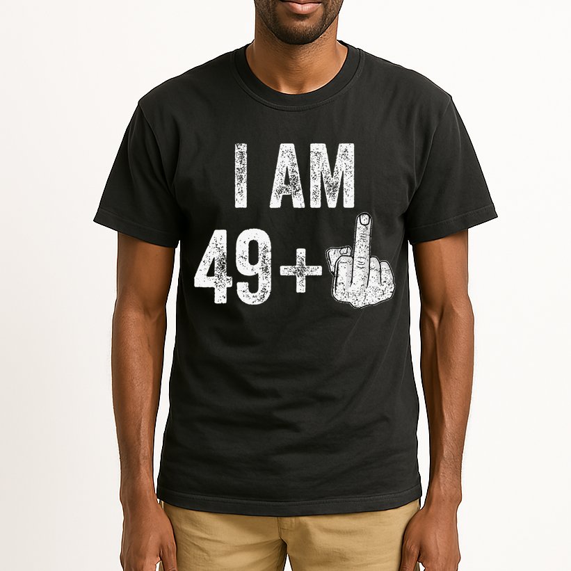 Birthday Male Him Fun 50 Funny 50th Birthday Gift Tall T-Shirt