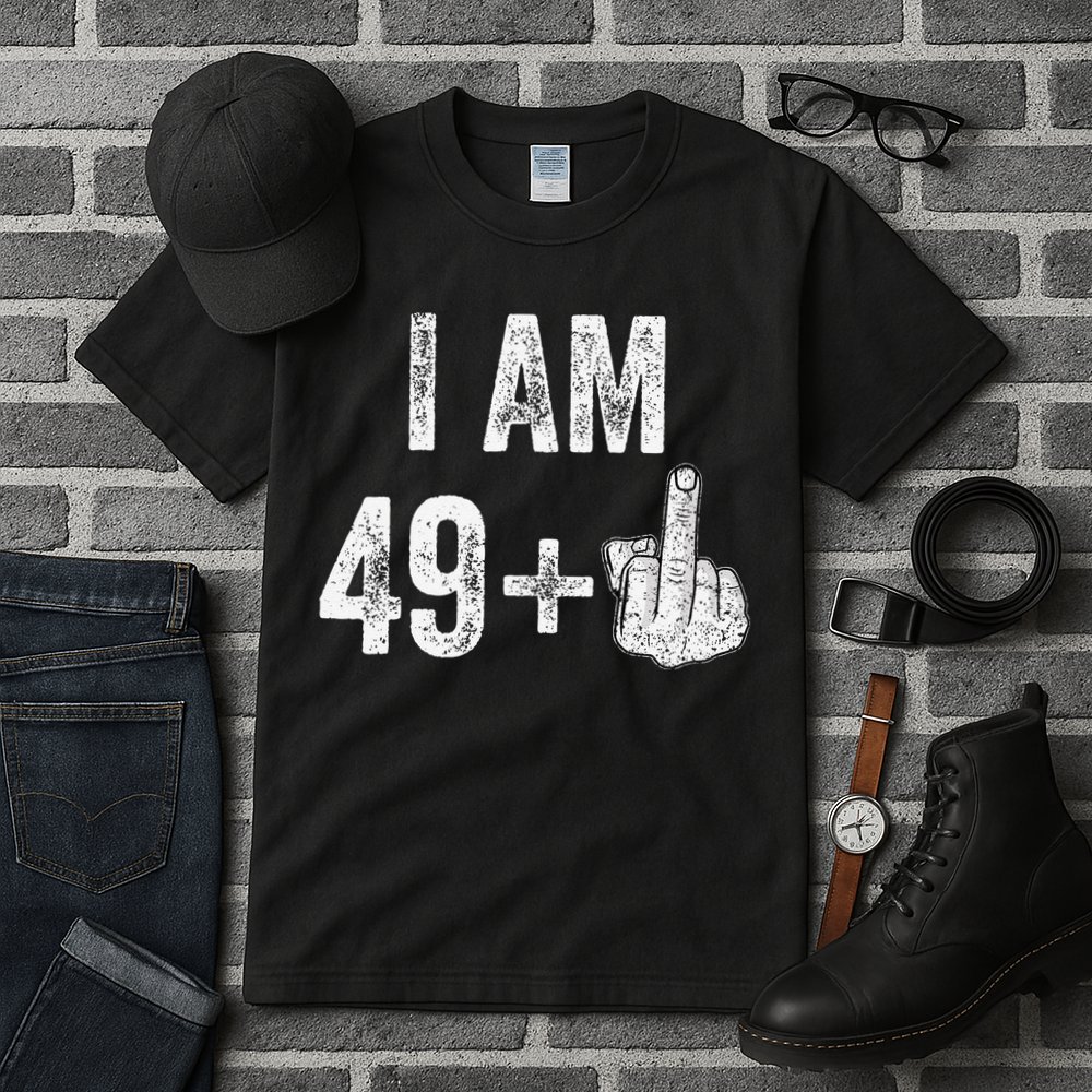 Birthday Male Him Fun 50 Funny 50th Birthday Gift Tall T-Shirt
