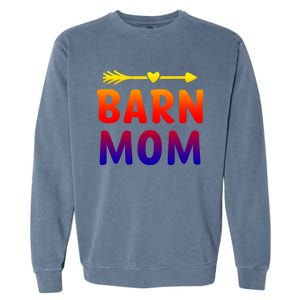 Barn Mom Horse Riding Barnyard Animals Mothers Day Gift Garment-Dyed Sweatshirt