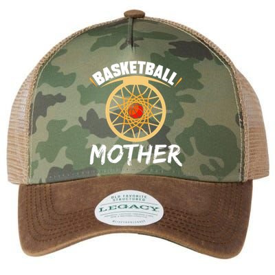 Basketball Mother Hobby Lover Basketballer Player Mom Mommy Funny Gift Legacy Tie Dye Trucker Hat