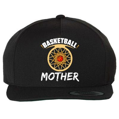 Basketball Mother Hobby Lover Basketballer Player Mom Mommy Funny Gift Wool Snapback Cap