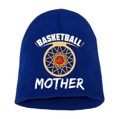 Basketball Mother Hobby Lover Basketballer Player Mom Mommy Funny Gift Short Acrylic Beanie