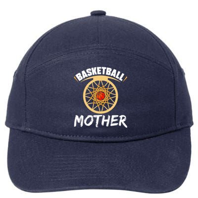 Basketball Mother Hobby Lover Basketballer Player Mom Mommy Funny Gift 7-Panel Snapback Hat