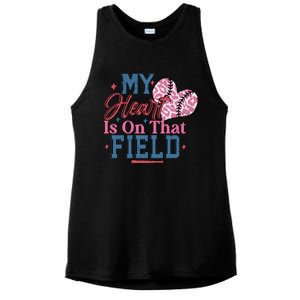 Baseball Mom Heartwarming Design For Proud Baseball Moms Funny Gift Ladies PosiCharge Tri-Blend Wicking Tank