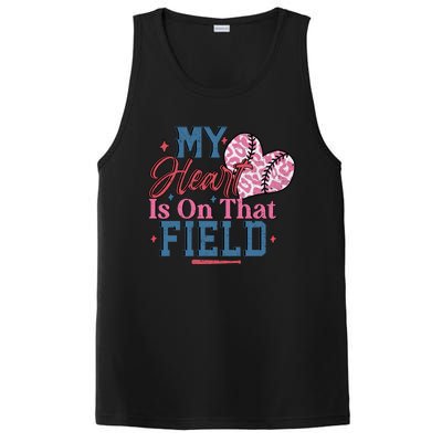 Baseball Mom Heartwarming Design For Proud Baseball Moms Funny Gift PosiCharge Competitor Tank