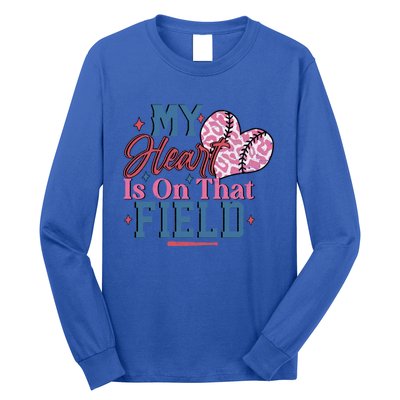 Baseball Mom Heartwarming Design For Proud Baseball Moms Funny Gift Long Sleeve Shirt